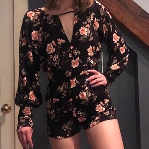 Floral Forever21 Romper